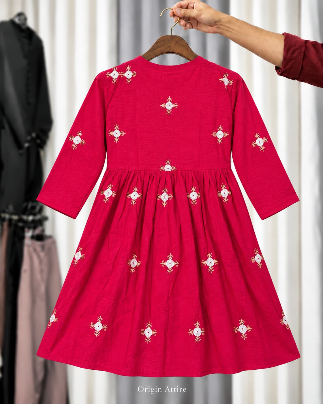 Embroidered Flared Kurti 1