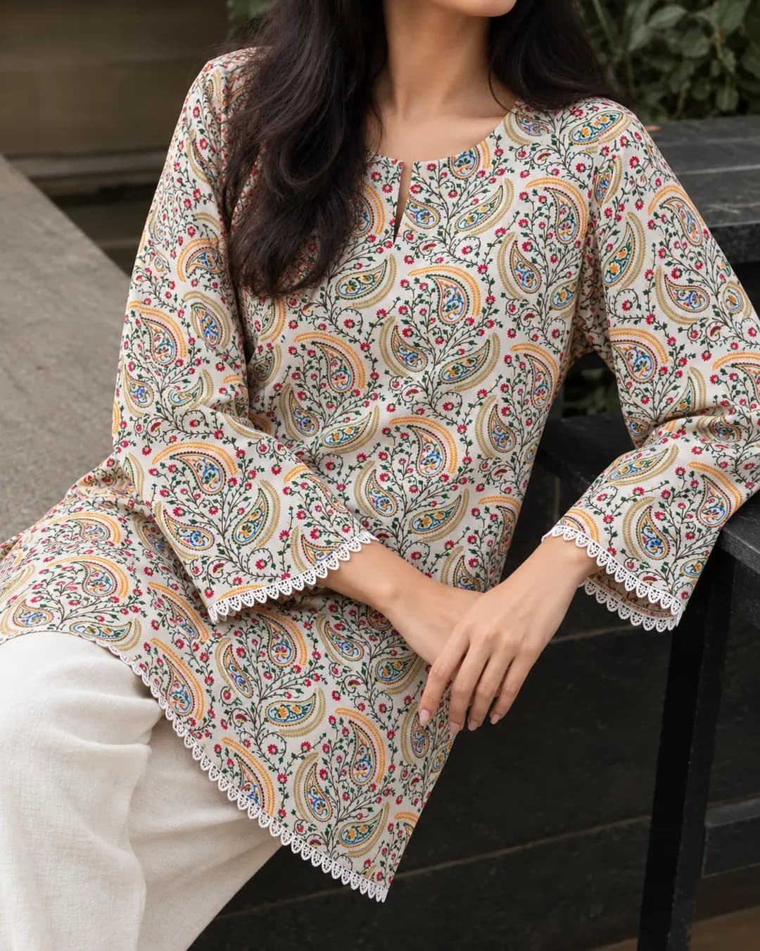 Floral Printed Kurti 0